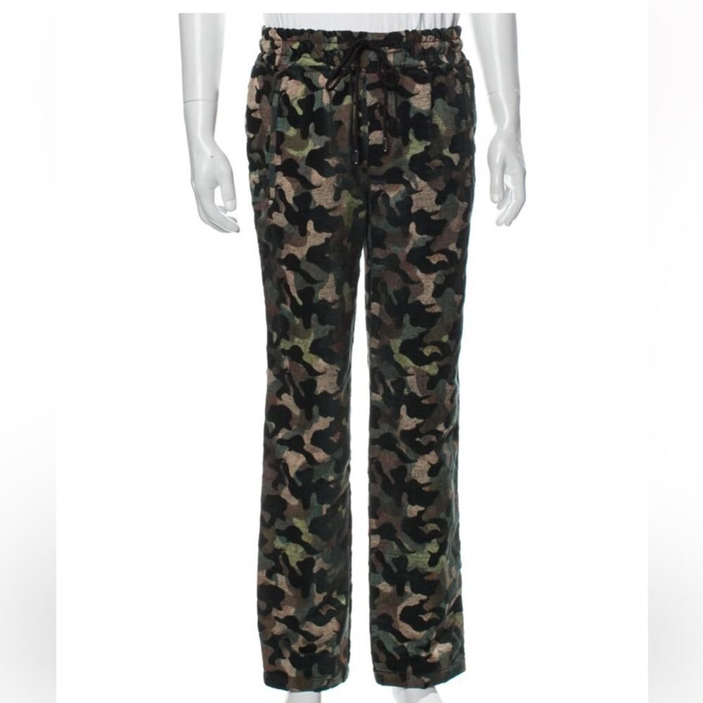 Camouflage Pants - Just Don • Army Green • Camouflage Print • Size Small
